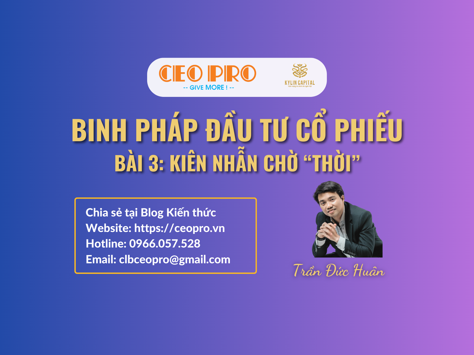 Binh pháp Đầu tư cổ phiếu (Bài 03): "Dĩ dật đãi lao" - Sức mạnh của sự kiên nhẫn